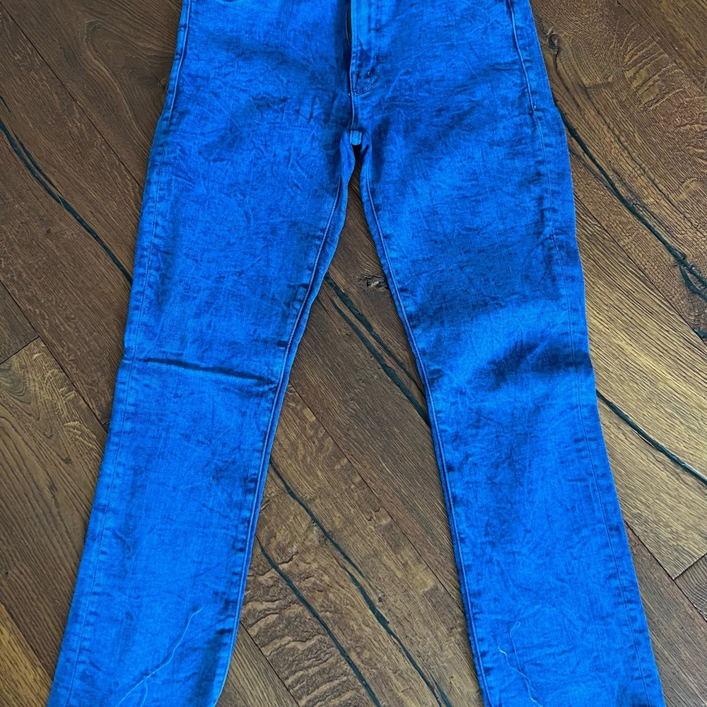 Mother Vibrant blue wash jeans